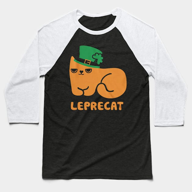 lepercat Baseball T-Shirt by kiwodesign